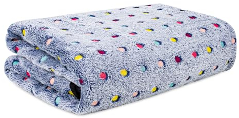 Albert Austin Pet Blanket - Fluffy Dog & Cat Blanket, Fleece & Velvet Coral, Washable for Medium & Small Dogs & Cats (78cm x 104cm)