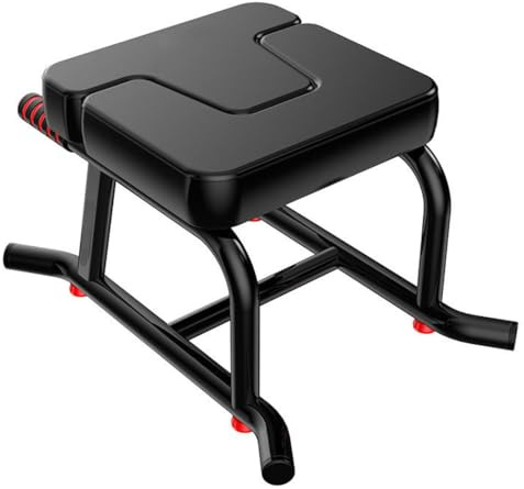 LANGWEI Inversion Chair, Multifunctional Home Inversion Stool, Yoga Headstand Bench for Practice Head Stand, Shoulder Stand and Strength Training, 200 Kg Maximum Weight Capacity,Black