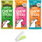 Dog Chew Sticks Bundle with L.Kitchen Grain Free Natural Dental Dog Treats Chicken,Lamb, Beef - Pack of 3x120g (Total of 9 Chews) plus UbiPet Lint Roller and Pet Wipes
