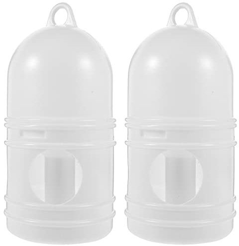 Zerodeko Pigeon Water Dispenser 2-Pack Bird Waterer for Cage - Odorless Plastic Automatic Drinking Feeder for Pigeons Doves Parakeets Easy to Clean