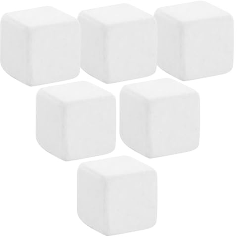 SHINEOFI 6pcs Turtle Molar Calcium Aquarium Calcium Stone Mineral Substance White Mineral Cubes to Promote Dental Health and Provide for Adding into Food Or Water