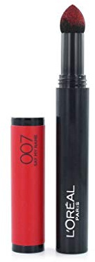 L'Oréal Paris Infaillible Lippenstift X3 Matte, 007 Say My Name - Puder Lipstick mit ultra-weichem Applikator - farbintensives, mattes Finish & 8h Halt, 1er Pack