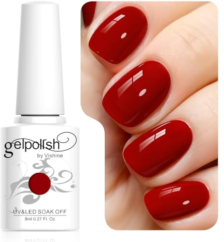 Vishine - Smalto per unghie, 8 ml ,gel semi permanente UV LED in 239 colori, per Nail Art e Manicure C04