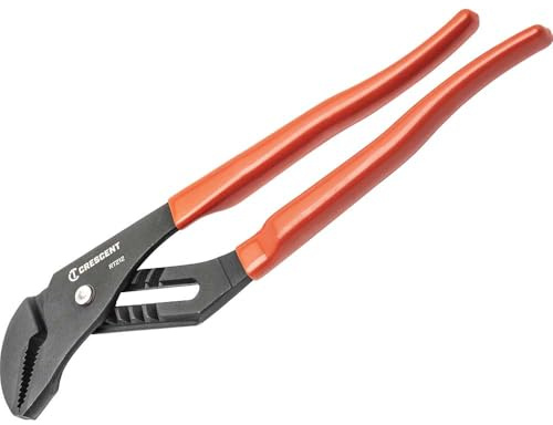 Crescent RT27CVN Tongue and Groove Pliers with Straight Jaw, 7/177.8 mm, Black Oxide