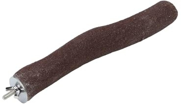 Parrot Essentials Large Sanded Parrot Perches 30 x 3-4cm (LxD), Bird Perches for Nail Trimming and Filing, Natural Wooden Perches for African Grey, Cockatoo, Macaw, Non-Toxic Parrot Stand for Birdcage