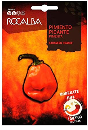 Semillas Pimiento Picante Habanero Orange Rocalba