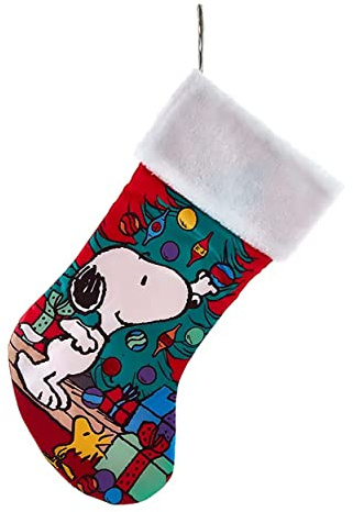 Kurt Adler 19-Inch Peanuts Snoopy Decorating Christmas Tree Stocking