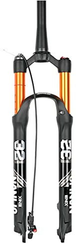 GCCSSBXF Horquilla de suspensión de aire MTB de 120 mm Travel 26 27.5 29 pulgadas - Control de línea, aleación de magnesio - Ideal para bicicletas de montaña - QR 9 x 100 mm - Freno de disco - Tubo