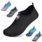 WateLves Badeschuhe Herren Damen Wasserschuhe Strandschuhe Schwimmschuhe Aquaschuhe Schnell Trocknend Barfußschuhe Breathable Surfschuhe Unisex Beach Pool Yoga(Schneeflocke Schwarz 46/47)