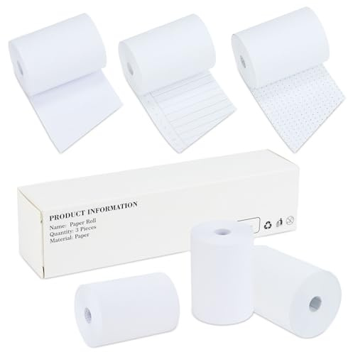 2 Boxes Receipt Paper Rolls, 2 inch 36FT Paper Roll Dispenser Desktop Grocery List Sticky Notes
