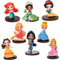 SLPERJE Princess Figurines Set, 8pcs Princess Figures Cake Toppers, Animated Figurines Cake Decoration, Birthday Cartoon Mini Toys for Children Birthday Party Cupcake Decoration