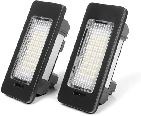 MIKKUPPA LED Kennzeichenbeleuchtung für BMW 1er 3er 5er X3 X5 X6 – Nummernschildbeleuchtung mit Plug & Play, Fehlerfrei, für Modelle wie E46 E90 F10 F30 F25 E70, 2 Stück