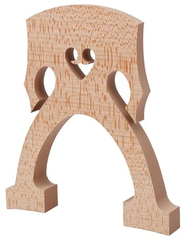 Dilwe Cello Bridge, 4/4 Storlek Maple Wood High Foot Cello Bridge för Förbättrad Ljudöverföringsprestanda