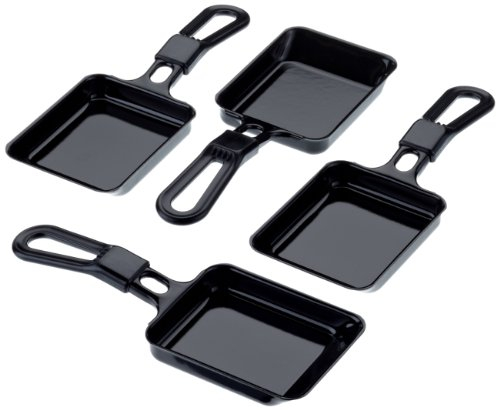 Steba 990100 - Juego de sartenes para raclette, 4 unidades