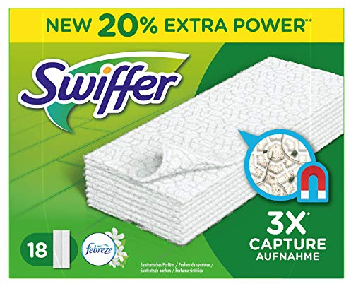 Swiffer Dry-Wipe Cloths with Febreze Fragrance (2 Packs of 18)