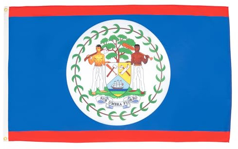 BANDIERA BELIZE 150x90cm - GRAN BANDIERA BELIZIANA 90 x 150 cm Poliestere leggero - Bandiere - AZ FLAG