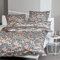 Janine Interlock Feinjersey Bettwäsche Carmen 53092-02 mineralblau Kastanie 1 Bettbezug 135 x 200 cm + 1 Kissenbezug 80 x 80 cm