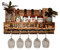 Weinregal Holz Schnapsregal vintage für Küche Bar Regal Wandregal rustikal aus Europalette