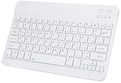 Sharainn Wireless Keyboard, 10 Inch UltraThin Wireless Keyboard, Large-capacity Lithium Battery Long-distance Transmission(10 inch Arabic)