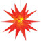 zeitzone 3D Leuchtstern Rot Weihnachtsstern LED Beleuchtet Innen und Außen 60cm