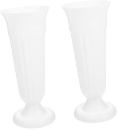 YARNOW 2 Pièces Pot De Fleurs De Cimetière Support D'Arrangement De Fleurs Récipient De De Cimetière Pot De Vase À Commémoratif Vases Funéraires pour s Planteur