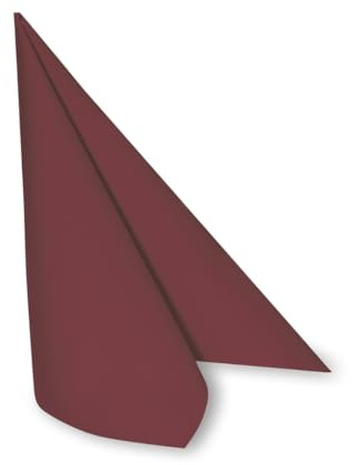 DeinPack 50 x Airlaid Serviette 40 x 40 cm bordeaux HORECA - hochwertige Einwegservietten stoffähnlich - Reißfest, Saugstark & Formstabil - ideal für Hochzeit, Partys und Events