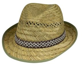 Black Jungle VENADO Strohhut für Damen & Herren | Sommerhut mit Belüftung | Atmungsaktiv für Garten, Freizeit & Urlaub (DE/NL/SE/PL, Alphanumerisch, L, XL, Natur)
