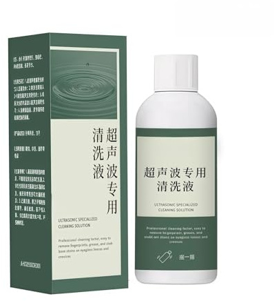 GKTJFER 50/120ml Ultrasonic Jewelry Cleanning Solution for Ultrasonic Glasses Cleaning Machine Clean Glasses Watch Rings Cleaner Liquid(120ml)