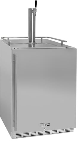 Kegco Kegerator 24 Wide Single Tap Stainless Steel Undercounter Beer Dispenser HK38SSU-1
