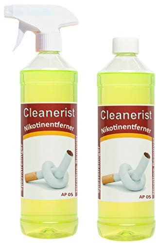 La bolla di sapone Cleanerist AP05 da 2 litri di detergente per fuliggine e nicotina in flacone spray – detergente speciale per la rimozione di depositi di nicotina