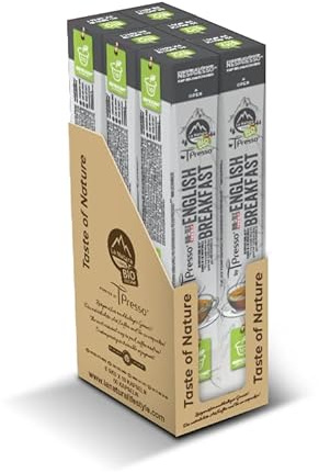 English Breakfast BIO Thé noir | La Natura Lifestyle by Tpresso® | Capsules de thé 100% industrielles compostables | Respectueux de l'environnement | 60 capsules pour machines à capsules Nespresso®