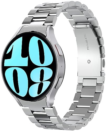 Spigen Modern Fit Armband Kompatibel mit Samsung Galaxy Watch 6 44mm 2023 - Silber