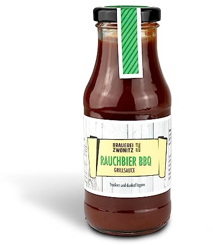 Brauerei Zwönitz Rauchbier BBQ Sauce 250ml / Grillsauce aus Zwönitzer Rauchbier/Barbecue Sauce mit Rauchbier Aroma/BBQ Soße auch geeignet als Burger Sauce