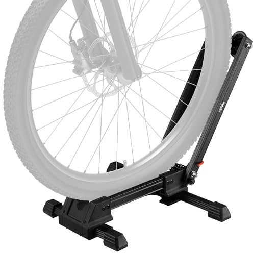 Favoto Folding Bike Stand Floor - Mountain & Road Bicycles Indoor Outdoor Garage Storage - Bicycle Parking Rack Foldable Fit 20”-29” Bikes (1 Bike Rack)
