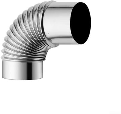 Stainless Steel Pipe Elbow, Elbow Chimney Liner Bend, 90° Multi Flue Stove Pipe, Lasting And Practical Chimney Multi Flue Liner Bend Stoves Pipe(80mm)