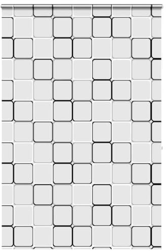 vidaXL Shower Roller Blind with Cassette - PEVA 160x240 cm - Modern Multicolour Waterproof Bathroom Window Treatment