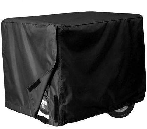 BESPORTBLE Cubierta Para Generadores Resistente Al Agua 210d Oxford Negra 81x61x61 Cm Para Almacenamiento y Protección Exterior Contra Polvo y Lluvia
