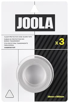 JOOLA Clear Edge Guard Tape - Protects Pickleball Paddle Edge Guard & Covers Lead Tape - Fits All Brands and Most Paddle Sizes - Choose Either 28mm or 30mm Thickness