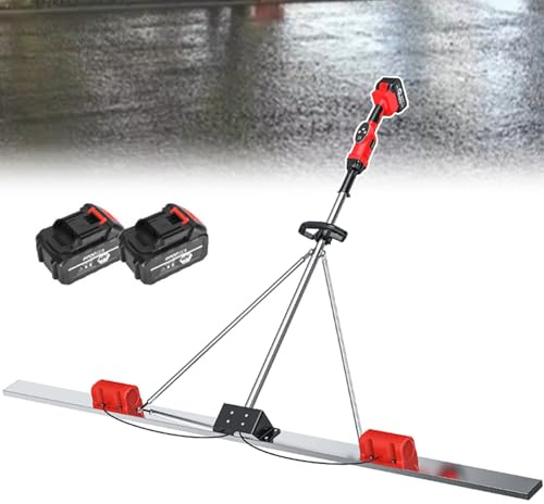 LADECNERHT Strumento di Vibrazione per Massetto per La Lavorazione del Calcestruzzo, Kit Vibrante per Massetto in Calcestruzzo Strumento per La Finitura del Calcestruzzo, velocità 6000 Giri/Min 2m