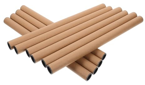 UTHCLO Tubo di Spedizione in Carta Kraft Riutilizzabile 10 Pezzi 1,5 X 30 Cm per Trasporto e Conservazione Poster, Disegni e Opere D'arte