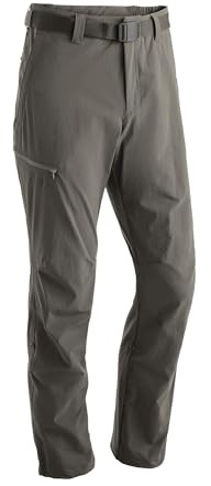 Maier Sports Nil, Herren Wanderhose, Wasserabweisende Outdoorhose für Trekking und Hiking, PFC-frei, mSTRETCH pro 4 & Dryprotec, Rollup-Funktion, Braun, 28 (W40/L31)