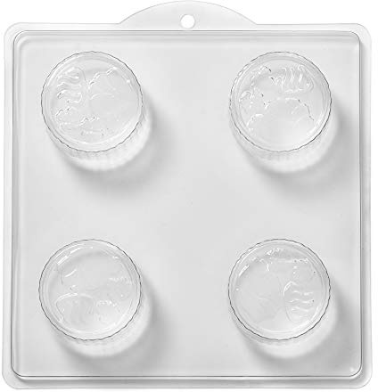 4 cavité Fleurs En Cercle Savon/Bombe De Bain Moule M96