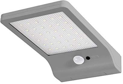 Osram LED Doorled Solar Batteriebetriebene Leuchte, für Außenanwendungen, Kaltweiß, integrierter Bewegungssensor SolarPanel