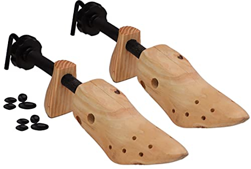 DIVCHI Shoe Stretcher Women Shoe Widener - Wooden Expander for Wide Feet, Bunions or Calluses (2 Pack)