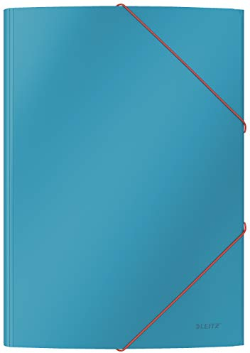 Leitz A4 Eckspannermappe, Für 150 Blatt, Sanftes Blau, Cosy-Serie, 30020061
