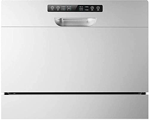Kitchen1250W Table Top Dishwashers Automatic Countertop Dishwasher 5 Programs, with 6 Place Settings, Kitchen Built-in Dishwasher, Fast Cleaning, Energy Efficient,Dry Tableware practical