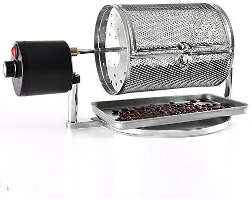 MNSSRN Tostatore del caffè Domestico, Torrefattore dell'Acciaio Inossidabile, Torrefattore del caffè del Rullo, Utilizzato per La Cottura delle Noci E delle Arachidi,L1