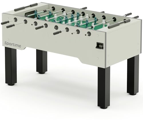 Sportime Tischkicker Match | Guardian vs Dragon | Figuren mit Gewichtsausgleich | Wartungsfreie Guardian Gleitlager | Robustes 20 mm Spielfeld | Belastbar bis 35 kg | Indoor | 90 kg Gewicht