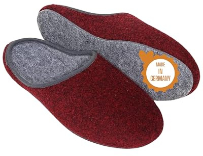 PANTOFFELMANN - Felt slippers In the lightweight, with a strong felt sole I cozy slippers for everyday life I warm-lined