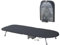 Small Table Top Ironing Board Foldable, Compact Mini Tabletop Ironing Board, Folding Iron Board Space Saving, with Iron Stand, with Black Ironing Board Cover, 89cm x 33cm